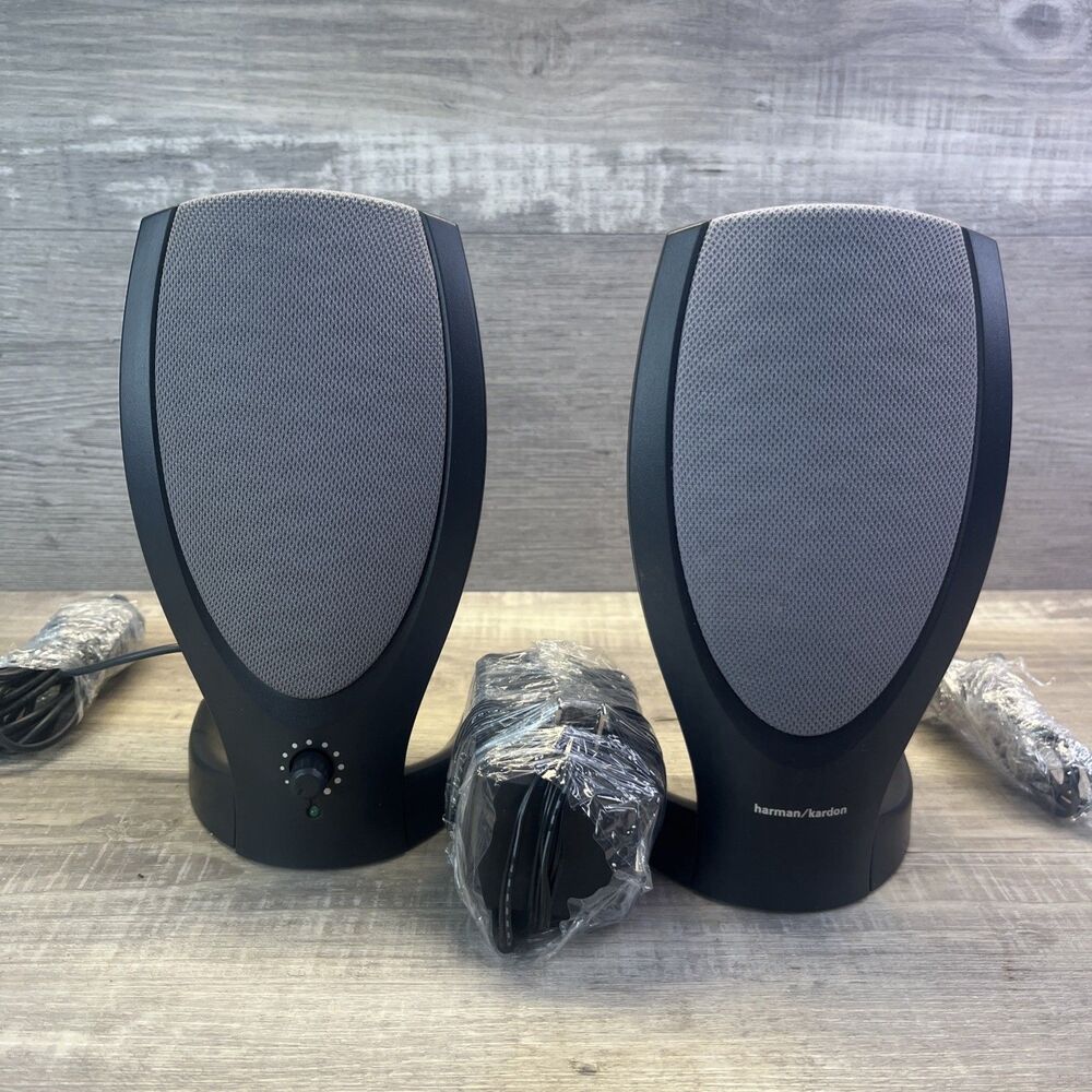 Harman Kardon HK206 Computer Speakers w/ AC Adapter